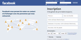 Aperçu page d’inscription de Facebook.fr